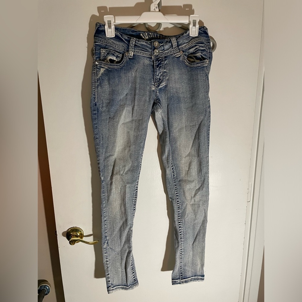 Sz 7 Wallflower straight leg jeans